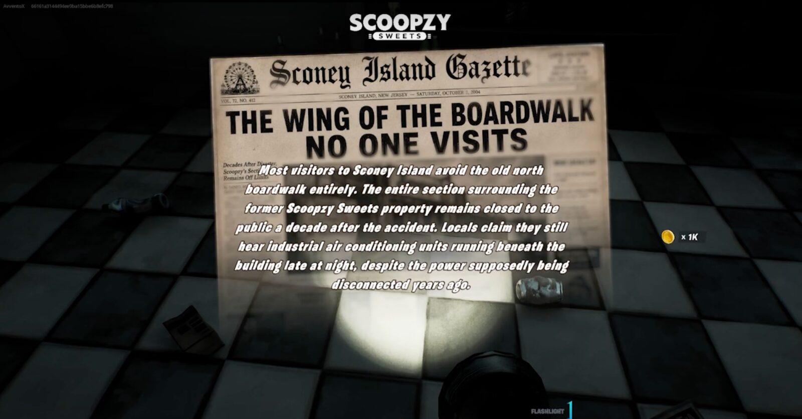 Reading the Sconey Island Gazette newspaper
